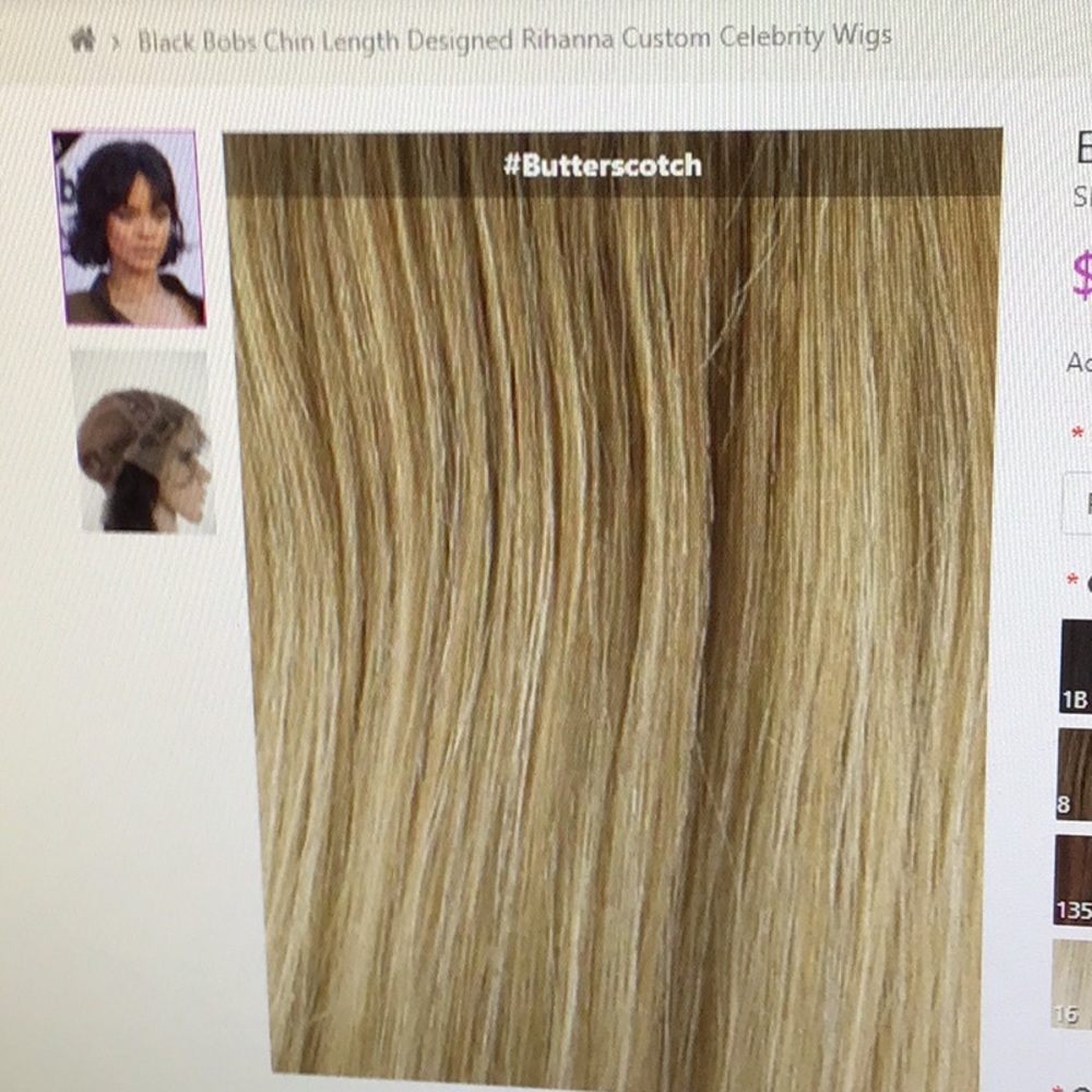 Synthetic Capless Rihanna Wig - Picture 9 of 13
